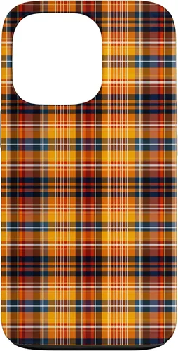 Vista 10 de Tartan Fall Plaid Halloween Orange Black Thanksgiving Autum Case for iPhone 16