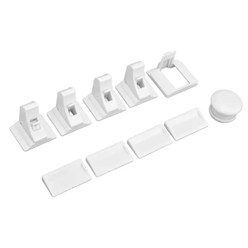 Vista 5 de Cerradura magnética para cajones, sistema de bloqueo magnético, cerraduras de puerta de gabinete de seguridad para niños, kit de llaves de bloqueo