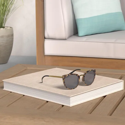 Vista 2 de MERRY'S Girls Cat Eye - Gafas de sol para niños, Niños Gafas de sol polarizadas S7001 para niños
