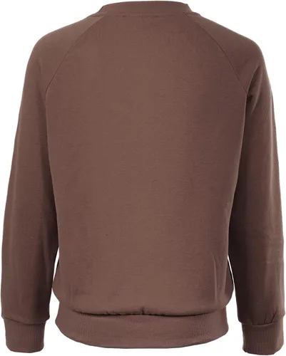 Vista 119 de MixMatchy Sudadera básica suave y cómoda de forro polar con cuello redondo para mujer