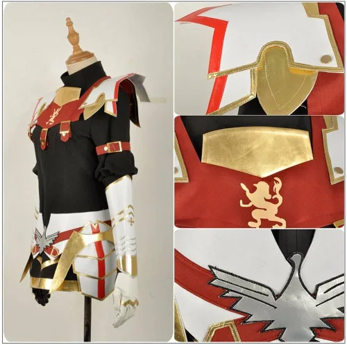 Vista 2 de Yejue Disfraz de cosplay para mujer con capa, conjunto completo para fiesta de Halloween