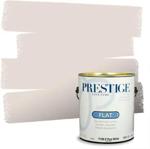 Vista 177 de PRESTIGE Pinturas Pintura Exterior e Imprimación en Uno, 1 Galón, Mate, Combinación Comparable de Sherwin Williams* Black Magic* SW6991-PCM