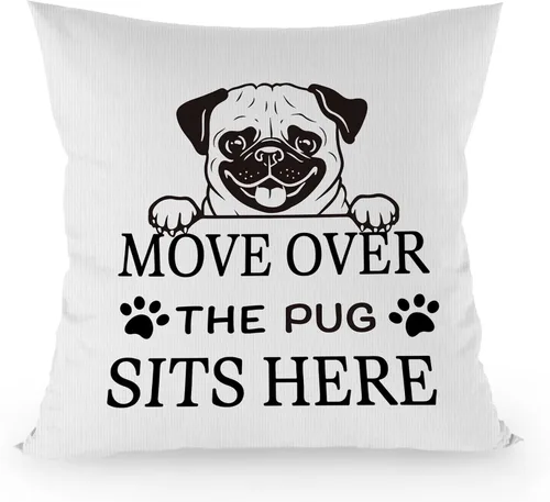 Vista 12 de Fundas de almohada Boxer Decor de 18 x 18 pulgadas, decoración del hogar de perros, regalos para amantes de los perros, almohadas decorativas Move