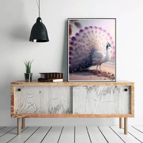 Vista 2 de YEEIFFD Kits de pintura de diamantes 5D de pavo real para adultos principiantes, pintura artística de diamantes de pavo real con diamantes, pintura