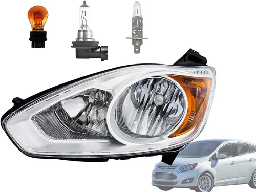 Vista 40 de APA - Conjunto de faros delanteros de repuesto para 2003 2004 2005 03 04 05 Cavalier par de pasajeros derecho y lado izquierdo del conductor Par