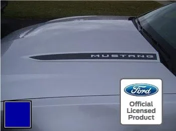Vista 9 de Hood Spears Cowl compatible con Ford Mustang Stripe Graphic Decal Package – SSA Metallic Silver – CMS (se adapta a 2010-2012) [Juego de 2] Plateado