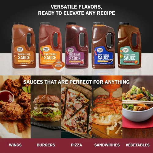 Vista 5 de Ventura Foods Sauce Craft Salsa caribeña Jerk - Condimento caribeño Jerk condimento estilo jamaicano carne seca marinada de pollo y rabo de toro