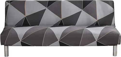Vista 40 de MIFXIN Funda de sofá sin brazos, funda elástica plegable para futón, protector de muebles para sofá cama sin apoyabrazos, funda para sofá para Hojas