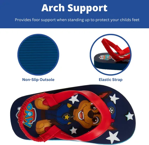 Vista 3 de Nickelodeon Sandalias de agua para niños y niñas - Paw Patrol Blues Clues Baby Shark - Sandalias de playa de verano para niños pequeños de secado
