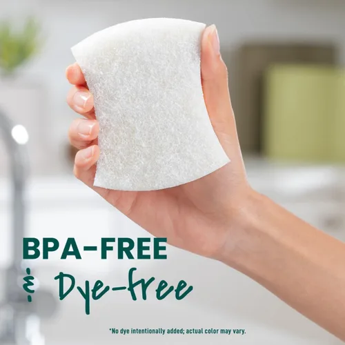 Vista 9 de Scotch-Brite Greener Clean - Esponja antiarañazos para limpieza, esponja para lavar platos, limpieza de cocina, rendimiento superior y fabricada