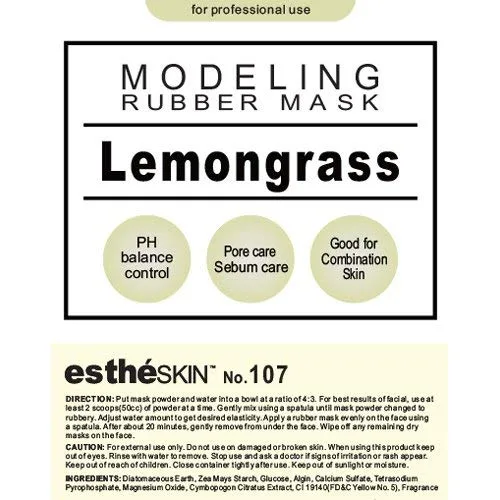Vista 2 de EstheSKIN No.107 Lemongrass - Máscara de goma para modelar para uso profesional, 35 onzas