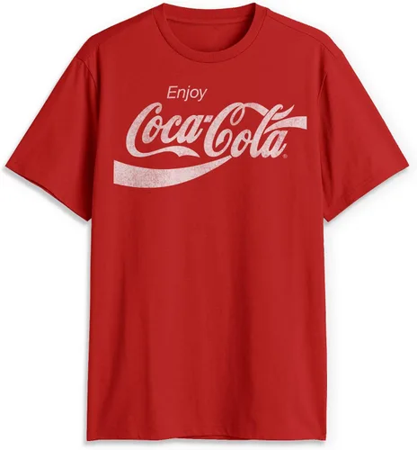Vista 7 de Coca-Cola Camiseta de manga corta Eighties Coke para hombre Athletic Heather