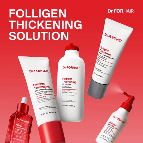Vista 9 de Dr.FORHAIR Folligen - Suero espesante para el cuero cabelludo, 1.7 onzas, suero de densidad de biotina para cabello más grueso y de aspecto más
