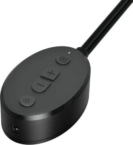 Vista 5 de Amazon Basics Altavoces Bluetooth para computadora con USB 3.0, iluminación LED azul, control de volumen, alimentación por USB, juego de 2