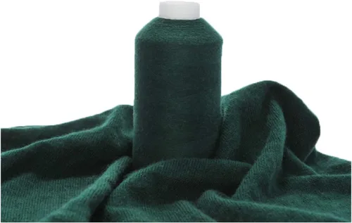 Vista 15 de Hilo 100% de cachemira, 100g de cachemira mongola lujosamente suave pura en cono para tejer a mano y ganchillo (flor beige)