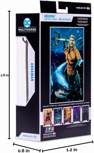 Vista 11 de McFarlane Toys DC Multiverse Aquaman (Endless Winter) Figura de acción de 7 pulgadas con accesorios