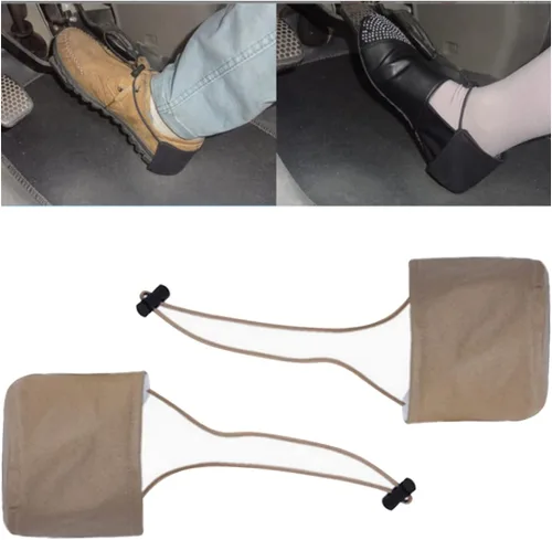 Vista 7 de AUCELI 2 piezas fundas de talón para zapatos de conducción, unisex, resistente al desgaste, almohadilla protectora de talón de conductor