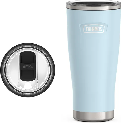 Vista 19 de THERMOS ICON SERIES, vaso de acero inoxidable con cierre deslizante, 18 onzas, carmesí