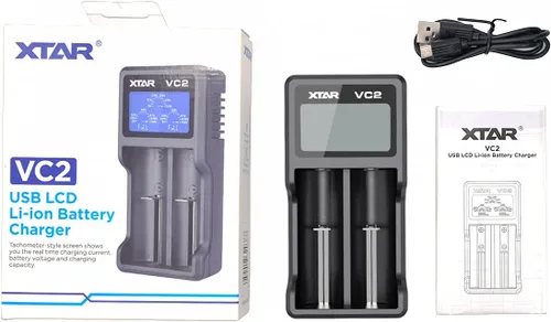 Vista 6 de XTAR Cargador VC2 con pantalla LCD