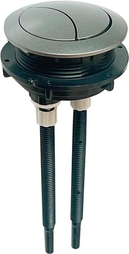 Vista 6 de WinZo Botón redondo universal del inodoro para el agujero del tanque con las piezas de repuesto del diámetro 157.5 ft m Chrome