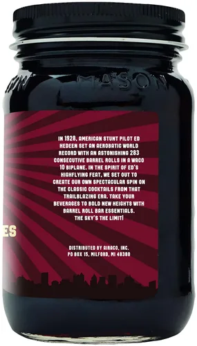 Vista 3 de Barrel Roll Bar Essentials Cerezas de cóctel – Cerezas oscuras con infusión de bourbon premium para cócteles, bebidas alcohólicas, platos de queso