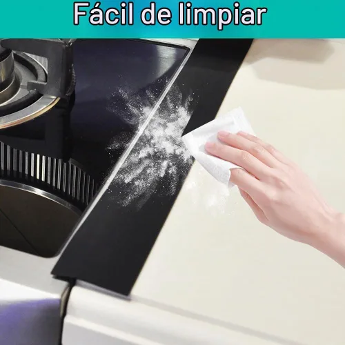 Vista 7 de Cubiertas de hueco para estufa Mofason, relleno de silicona para horno de cocina – Tiras de encimera de 21 pulgadas, protector de hueco fácil