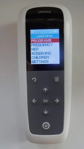 Vista 2 de Diadens PCM 6 terapia de biorretroalimentación de seis generaciones Nuevo modelo Menú inglés