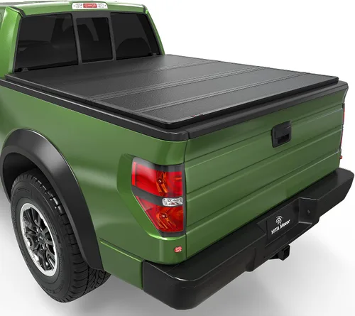 Vista 7 de YITAMOTOR Cubierta enrollable suave para caja de camioneta compatible con Ford F-150 2009-2014 de 5.5 pies Cubierta suave para caja de camioneta