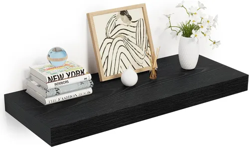 Vista 46 de Heimlove Estantes Flotantes de 12 Pulgadas de Profundidad, Estante de Pared de 12 x 12 Pulgadas de Largo, Estante de Exhibición y Almacenamiento