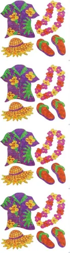 Vista 41 de Jillson Roberts - Pegatinas prismáticas, familia india americana, 12 unidades (S7128)