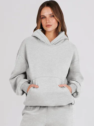 Vista 4 de ANRABESS Conjunto de 2 piezas para mujer, sudadera con capucha de gran tamaño, pantalones deportivos Y2K, ropa de otoño