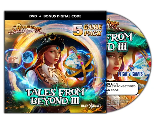 Vista 2 de Legacy Games Amazing Hidden Object Games for PC Tales from Beyond Vol. 3 (5 Game Pack) - PC DVD with Digital Download Codes