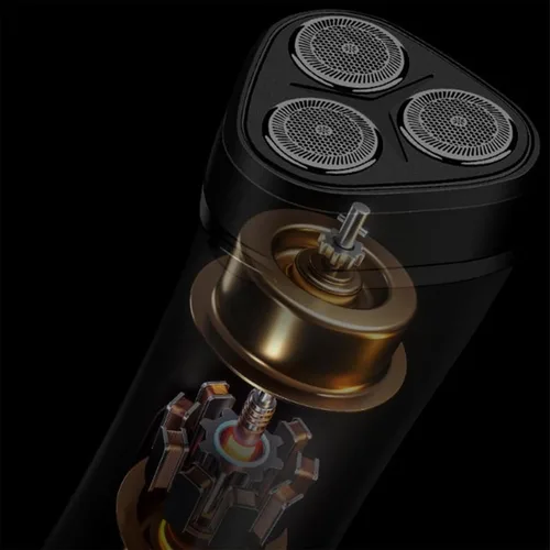 Vista 6 de Maquinilla de afeitar eléctrica para hombres, afeitadora inalámbrica recargable impermeable en seco para hombres, afeitadora facial portátil