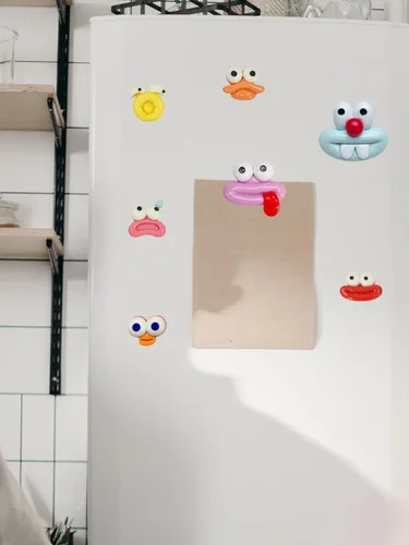 Vista 4 de Imanes de plantas, Googly Eyes imanes de plantas para plantas en maceta, dijes de plantas para regalos de plantas, juego de 7