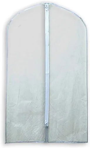 Vista 3 de DBM IMPORTS - Bolsas de vinilo transparente para trajes de 24.0 x 39.8in con cremallera para viajes