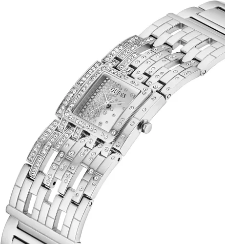Vista 2 de GUESS Reloj de mujer de 0.866 in - Pulsera de tono plateado con esfera plateada, plateado, Classic