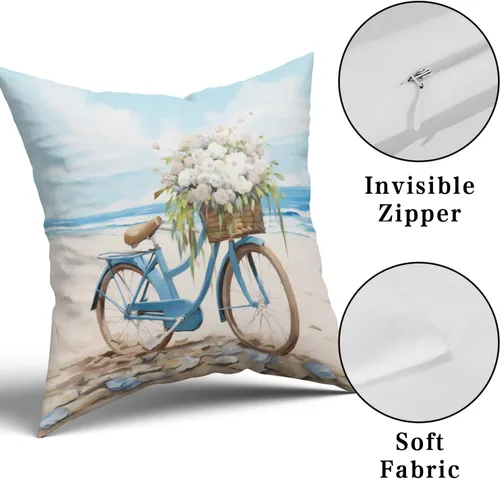 Vista 252 de Giwawa Juego de 2 fundas de almohada decorativas con diseño floral de girasol de 16 x 16 pulgadas, fundas de cojín decorativas para el hogar, sofá
