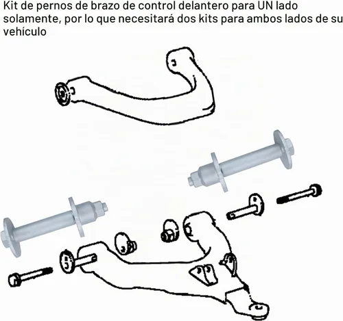 Vista 4 de Pernos de Ajuste de Camber y Convergencia para Alineación Delantera, Kit de Pernos de Leva del Brazo de Control Inferior Compatible con Toyota