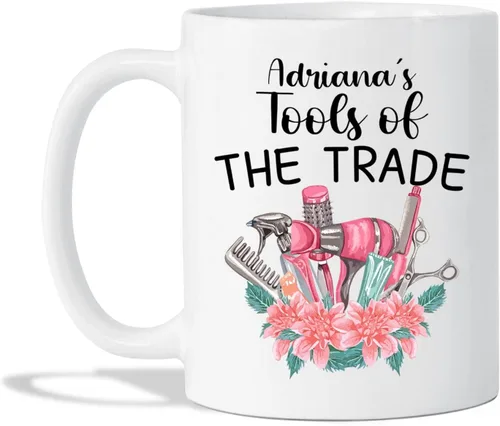 Vista 14 de Taza de peluquería, taza de café para peluquería, taza de café personalizada para estilista, taza con nombre personalizado Becomes A Hairstylist