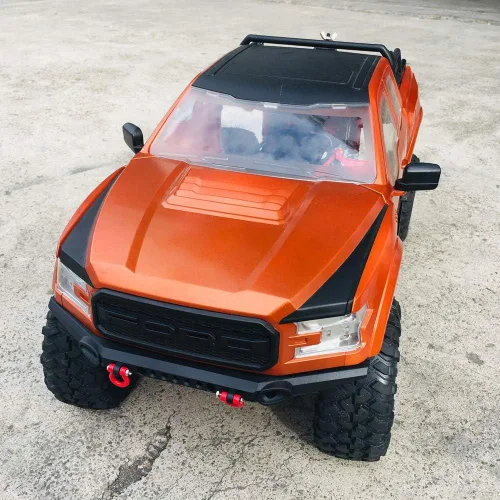 Vista 9 de KYX Racing TRX4 ABS Raptor Cuerpo Duro y Parachoques Delantero Trasero & Repuestos Rack 12.795 in Carrocería Camión Carcasa Blanca