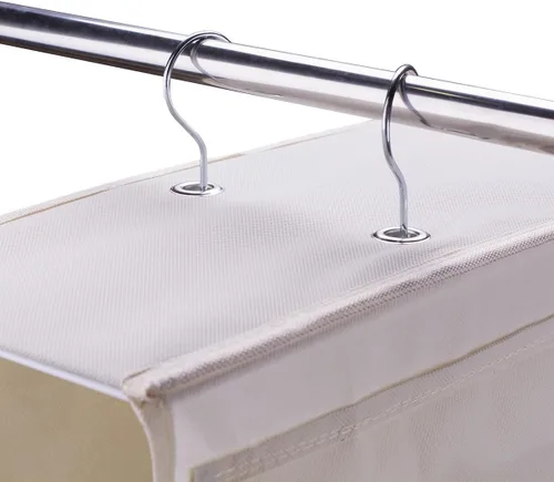 Vista 3 de Organizador Colgante para Bolso y Bolso de Mano Artículos para el Hogar No Tejidos 10 Bolsillos Organizador de Almacenamiento para Clóset