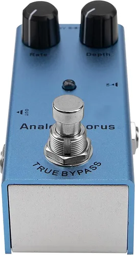 Vista 5 de Mini pedal de efectos de guitarra eléctrica, carcasa de metal, adaptador de CC de 9 V, True Bypass para kit de guitarra eléctrica múltiple