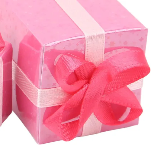 Vista 3 de Cajas de regalo de casa de muñecas 1:12, juego de figuritas de paquetes de Navidad para decoración navideña
