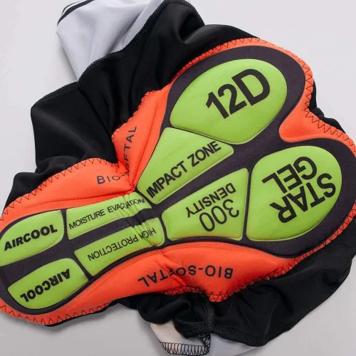 Vista 3 de Conjunto de ropa de ciclismo para hombre, manga larga, jersey de ciclismo con cremallera, bolsillo, traje de bicicleta, pantalones con babero de gel