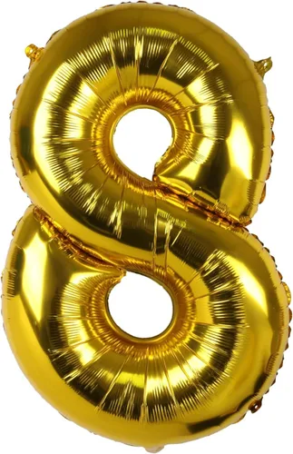 Vista 22 de Treasures Gifted Globos dorados grandes de números – Globo de aluminio número 0 de 40 pulgadas – Números de globos de cumpleaños – Números de globos