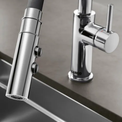 Vista 11 de BLANCO 402447 CATRIS Flexo Semi-Pro Pull-Down Grifo De Cocina De Arco Alto 1.5 GPM - Cromo