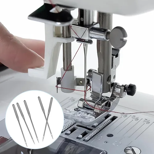 Vista 2 de 30 piezas de agujas universales para máquina de coser - Tamaños 90/14 100/16 110/18, aguja de máquina de coser resistente para tela gruesa