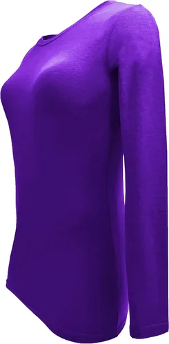 Vista 162 de Natural Uniforms Camiseta Under Scrub para mujer, cuello redondo, manga larga, paquete de 3, paquete múltiple de 3