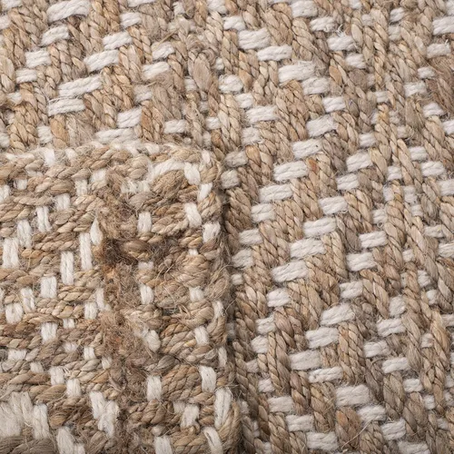 Vista 7 de SAFAVIEH Natural Fiber Collection - Alfombra decorativa de 2 x 3 pies, natural y marfil, hecha a mano de yute tejido de estilo bohemio, ideal