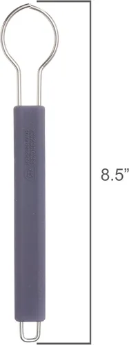 Vista 2 de Redecker Mango de cepillo para platos, acero inoxidable y silicona, azul oscuro, sistema patentado de cabezal reemplazable, fabricado en Alemania